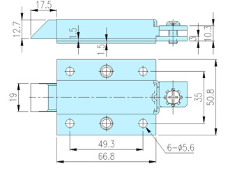 Dead Bolt latch_95003 drawing